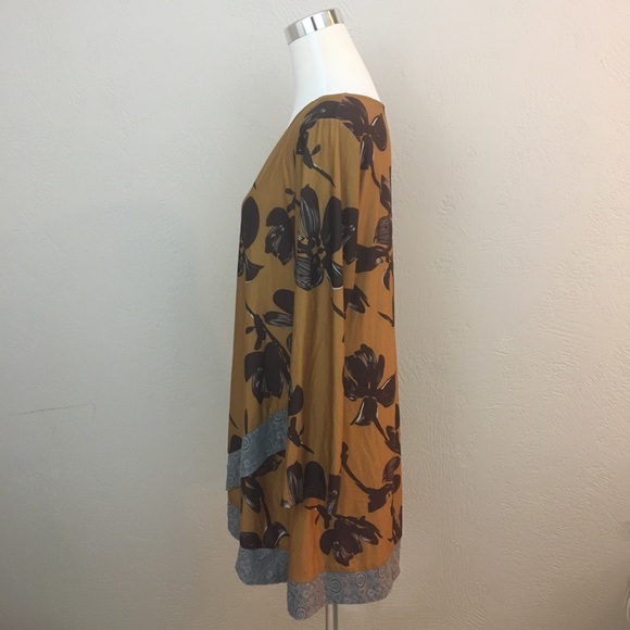 SALE R&B Collections Yellow & Black Shirt Dress XL - Picture 8 of 12